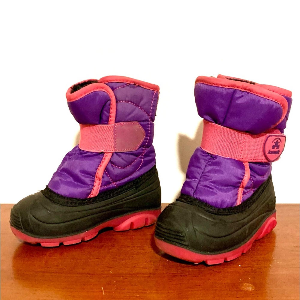 Kamik Toddler Size 7 Purple Pink Snowybug Snow Waterproof Rain Boots